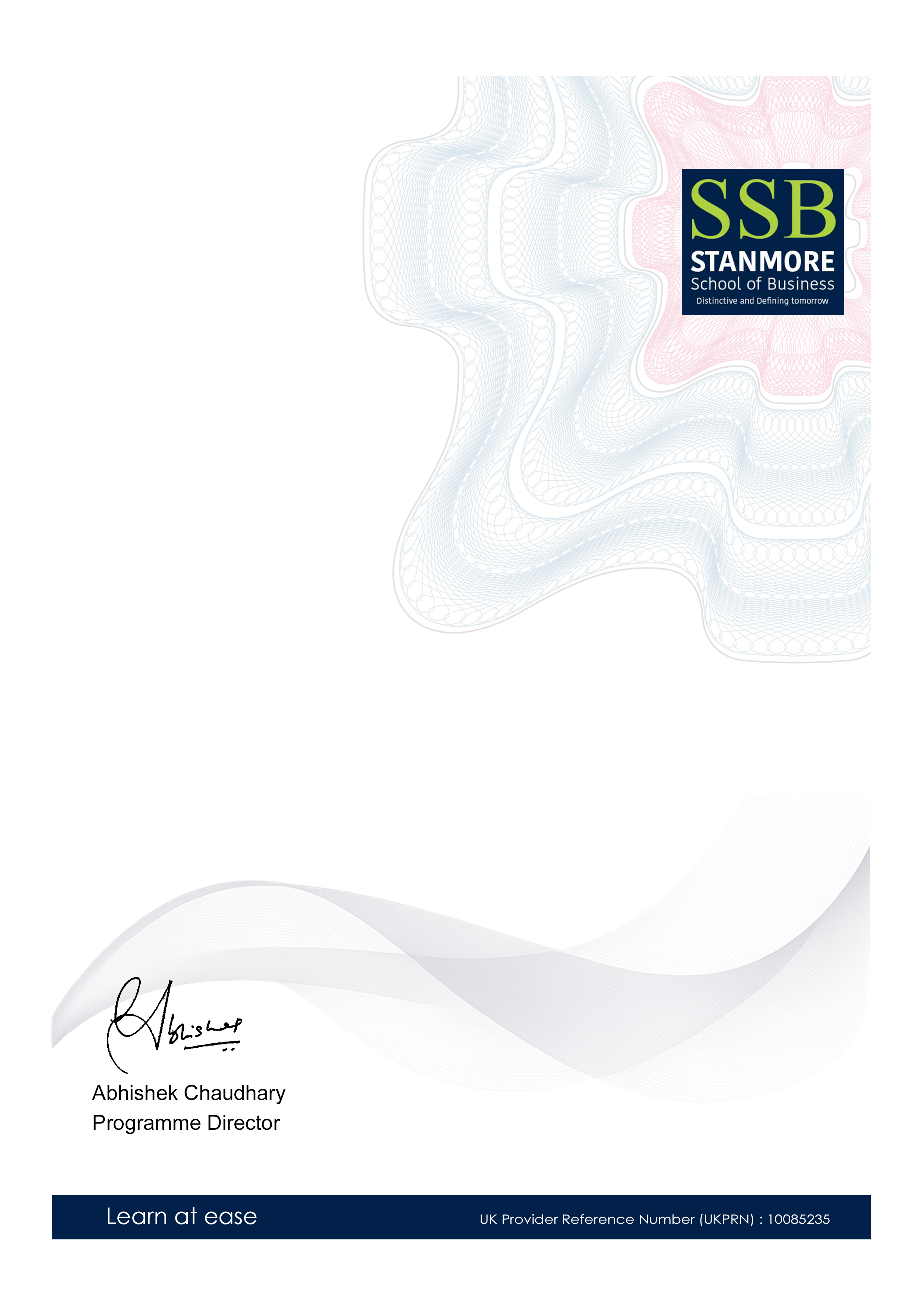 Sample Certificate Background